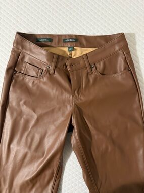 wild fable Brown Faux Leather Boot Cut Pants